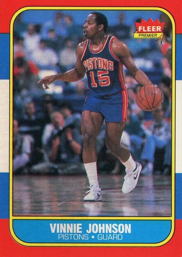 1986-87 Fleer #56 Vinnie Johnson