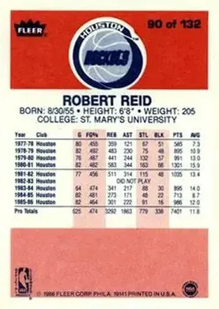 Robert Reid back