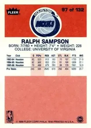 Ralph Sampson back