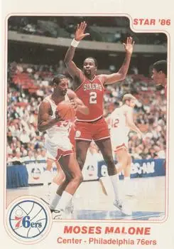 1985-86 Star #6 Moses Malone
