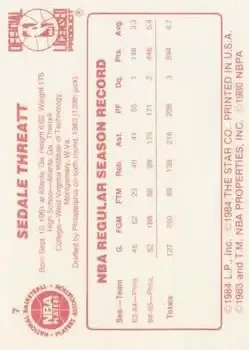 Back of Sedale Threatt