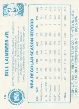 Back of Bill Laimbeer