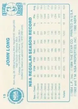 Back of John Long