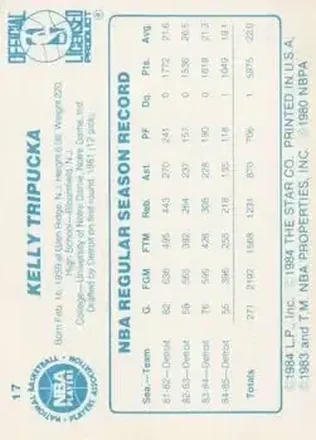 Kelly Tripucka Rückseite