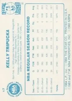 Back of Kelly Tripucka