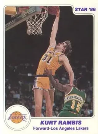 1985-86 Star #31 - Kurt Rambis - Los Angeles Lakers