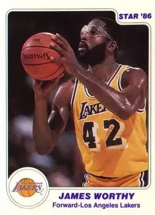 1985-86 Star #33 - James Worthy - Los Angeles Lakers