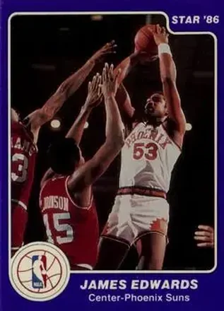 1985-86 Star #37 - James Edwards - Phoenix Suns