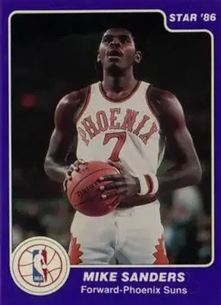 1985-86 Star #41 - Mike Sanders - Phoenix Suns