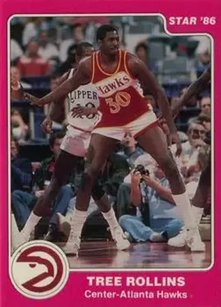 1985-86 Star #46 - Tree Rollins - Atlanta Hawks