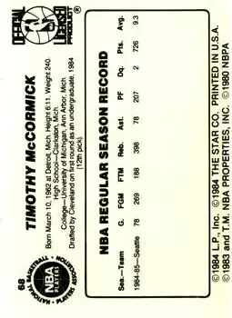 Back of Tim McCormick