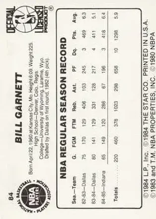 Bill Garnett back