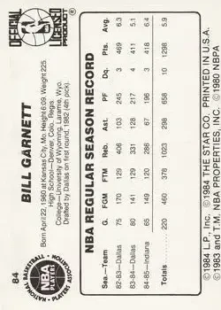Back of Bill Garnett