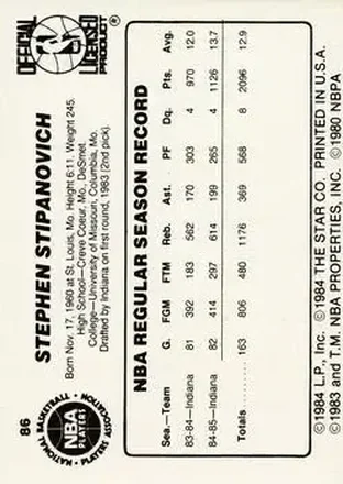 Steve Stipanovich back