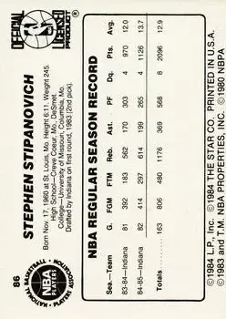 Back of Steve Stipanovich