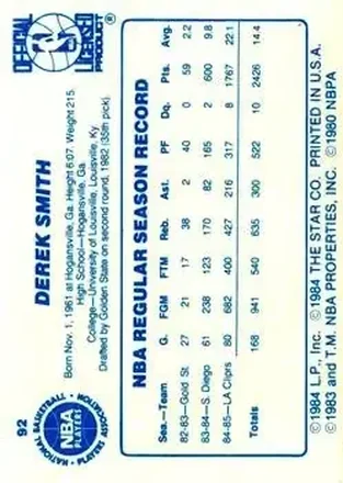 Derek Smith back