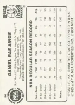 Back of Danny Ainge
