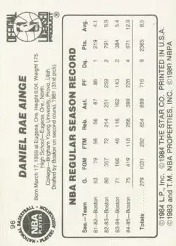 Back of Danny Ainge