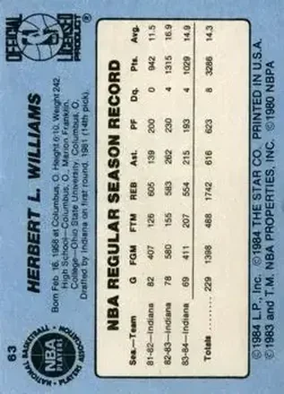 Herb Williams back