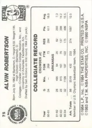 Retro di Alvin Robertson