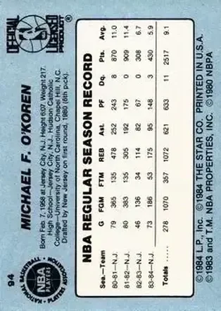 Reverso de Mike O'Koren