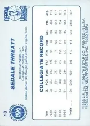 Sedale Threatt 뒷면