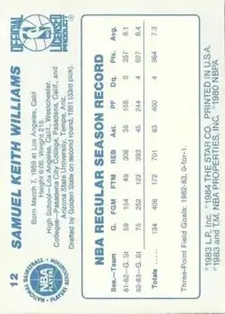 Sam Williams back