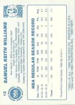 Back of Sam Williams