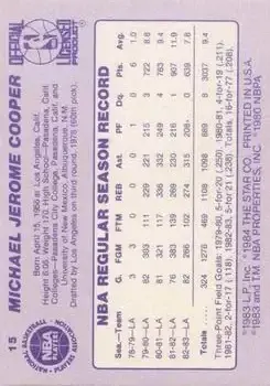 Back of Michael Cooper
