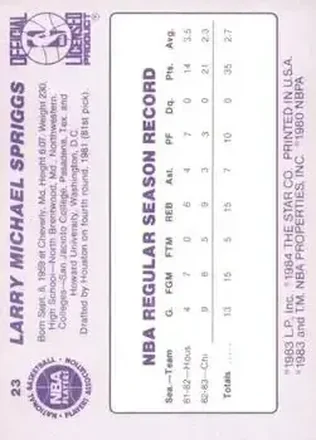 Reverso de Larry Spriggs