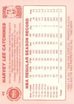 Back of Harvey Catchings