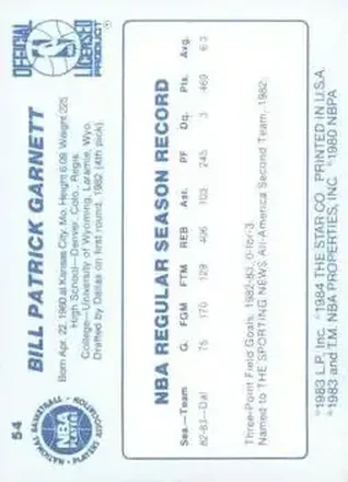 Bill Garnett back