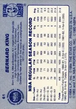 Back of Bernard King