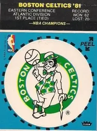 1981-82 Fleer NBA Team Stickers #NNO (Blue)