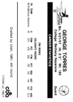 Back of George Torres