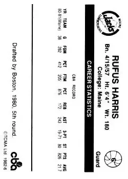 Back of Rufus Harris
