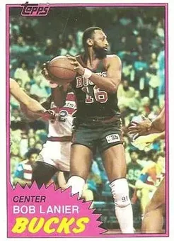 1981-82 Topps #25 - Bob Lanier - Milwaukee Bucks 1981-82 Topps #25 - Bob Lanier - Milwaukee Bucks