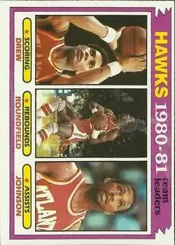 1981-82 Topps #44 - Eddie Johnson - Atlanta Hawks - Front
