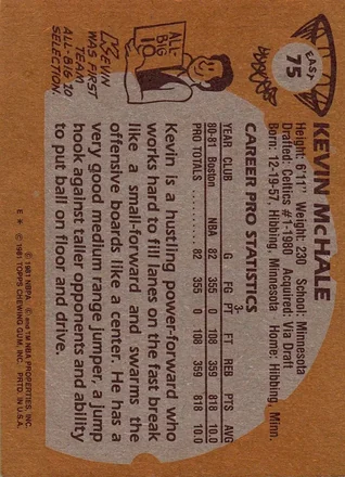 Kevin McHale Rückseite