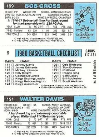 Verso de Card #9 - 191 - 199