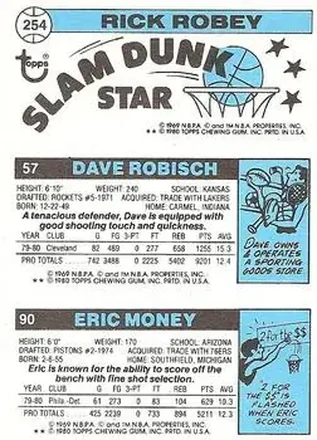 Verso de Card #57 - 90 - 254