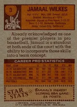 Jamaal Wilkes back