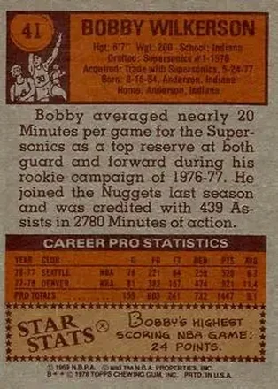 Bobby Wilkerson back