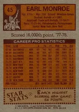 Earl Monroe back