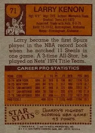 Larry Kenon back