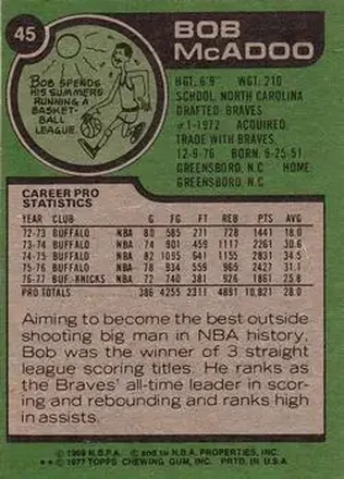 Bob McAdoo back