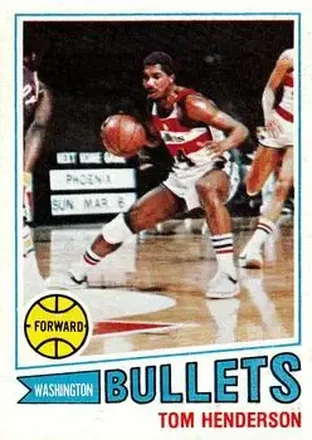 1977-78 Topps #93 - Tom Henderson - Washington Bullets