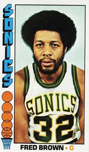 1976-77 Topps #15 Fred Brown