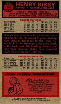 Henry Bibby back