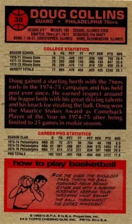Doug Collins 뒷면